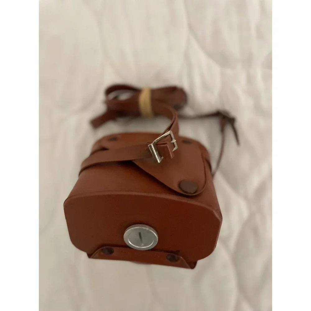 Vintage Agfa Brown Leather Camera Case Made in Germany with Strap Ever-Ready